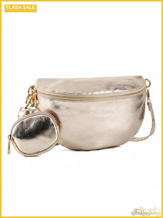 Handbags - Vegan Leather Sling Fanny Pack Adjustable Crossbody Bag Water Resistant